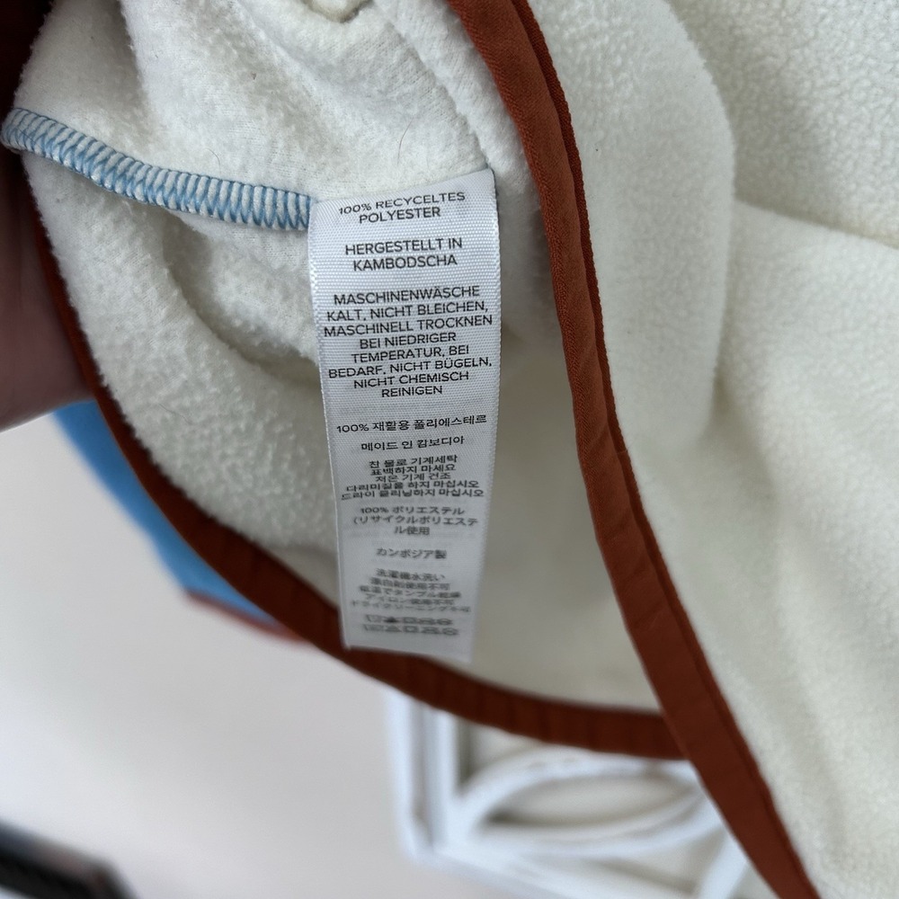 COTOPAXI womens medium AMADO HALF ZIP FLEECE RIVER BLUE & BONE CREAM SWEATSHIRT - Picture 5 of 5
